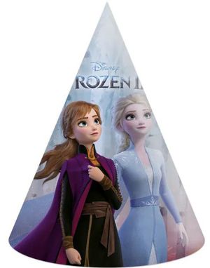 6 stk Partyhatter - Frost 2 - Disney Frozen 2