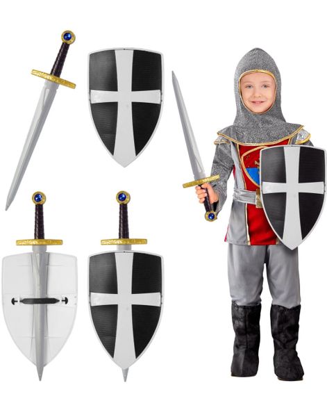 Black Crusader - Skjold 19 cm & Sverd 49 cm