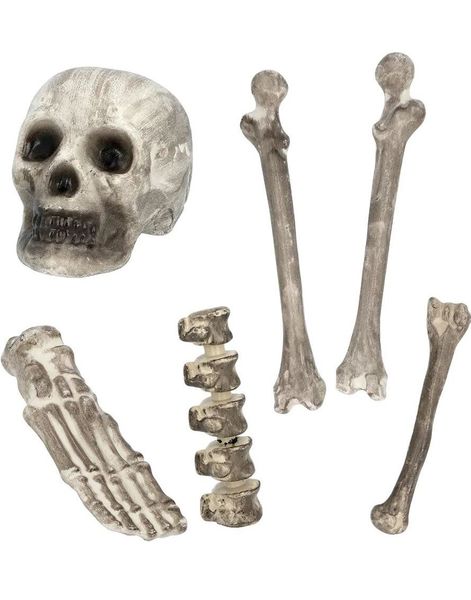 Dekorasjonssett med Beinrester 6 deler