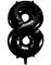 JUMBO Svarte Tallballonger 0-9 - 86 cm