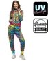 UV-Glow Fargerik Leopardmønstret Grilldress til Dame - Small