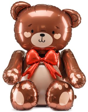 Søt Bamse Bjørn Folieballong 75x84 cm