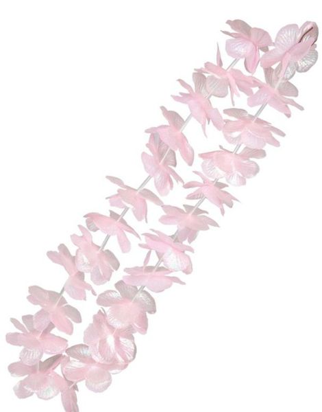 Hawaiikrans i Pastell Rosa med Iriserende Effekt