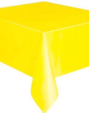 Lys Gul Plastduk 137x274 cm