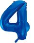 JUMBO Royal Blå Tallballonger 0-9 - 86 cm