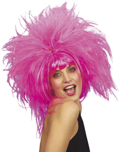 Spray-Berte! - Rosa Stor Parykk
