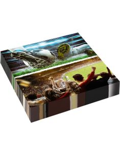 16 stk Servietter med Fotball Tema 33x33 cm - Kick It