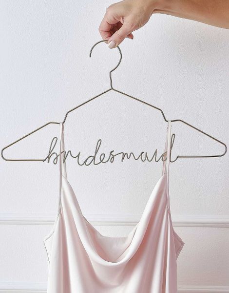 Gullfarget 'Bridesmaid' Kleshenger i Metall - 44x24 cm