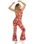 70 Talls Psykedelisk Orkide Jumpsuit-Kostyme 