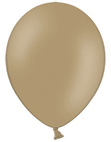 100 stk 23 cm - MEGAPACK - Cappuccino Farget Ballonger