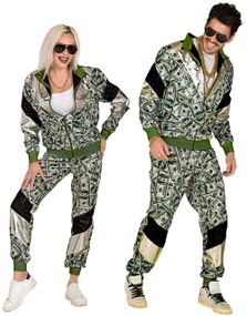 80-talls Grilldress med UV Dollarmotiv til Voksen