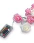 20 Romantiske Roser - 3 Meter Lyslenke med LED-Lys