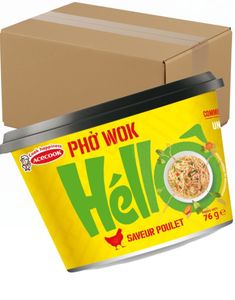 DATOVARE - 12 stk Pho Wok Bowl Chicken Flavor - Pho med Kyllingsmak - HELLO - Hel Eske (Vietnam)
