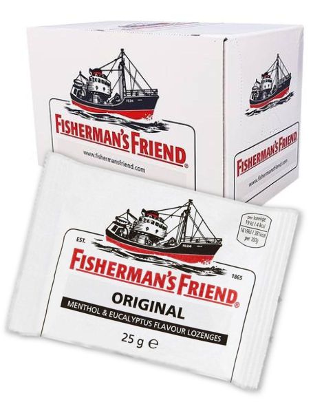 48 stk Fisherman's Friend Original med Smak av Menthol og Eucalyptus - Hel Eske 1,2 kg