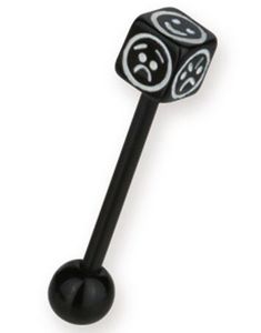Diffrent Faces Black - Tungepiercing