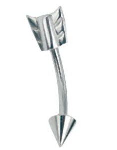 Pil - 1.2 x 8 mm Øyenbrynspiercing