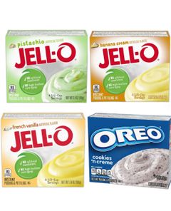 Taste Them All - JELL-O Pudding - Fire Smaker - Pakketilbud (USA Import)