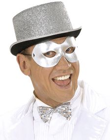 Sølvfarget Fidelio Øyemaske