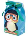 Adoramals Pingvin Stor Badebombe med Duft av Tutti Frutti 150 gram