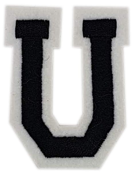 Bokstaven U - 5 cm Strykemerke