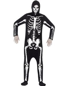 Skjelett Kigurumi Kostyme til Mann
