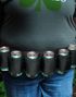 Svart 6-Pack Øl Belte