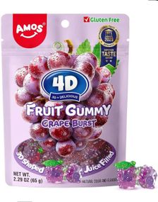 Peelerz Gummy Grape - Skrellbart Gelegodteri med Druesmak 65 gram