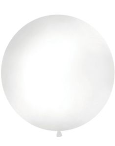 HVIT Pastellfarget Rund JUMBO Ballong 1 meter