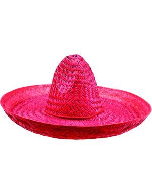 Sombrero Stråhatt i Rød 47 cm