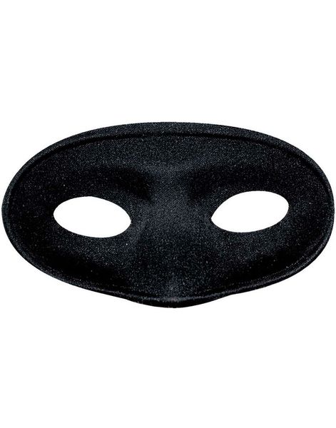 Ensfarget Øyemaske - Svart