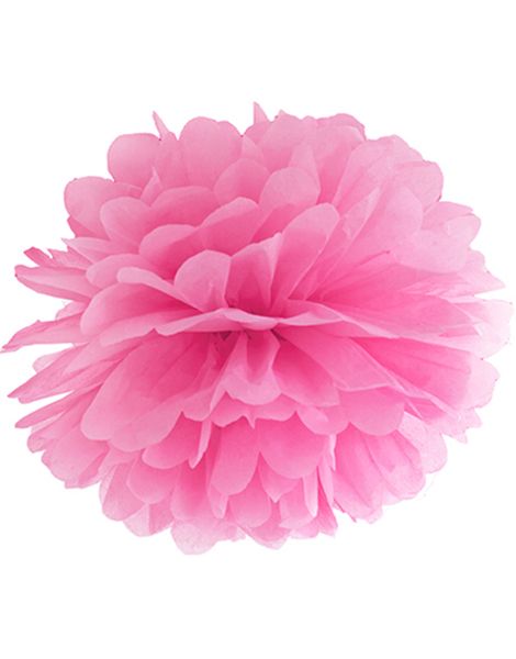 Mørk Rosa Pom Pom 25 cm