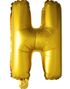 JUMBO Gullfarget Bokstavballonger A-Z - 102 cm