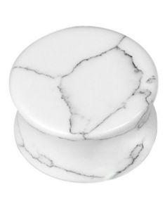 Cracked Howlite White Stone - Piercing Plugg
