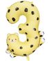 3-Tallet Gepard Folieballong