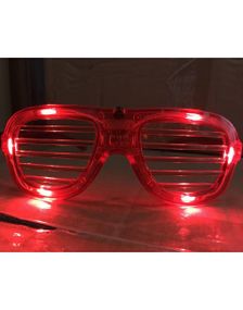 Shutter Shades Briller med Lys - Røde