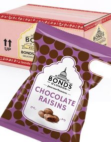 1793404800_112 stk Chocolate Raisins - Bonds of London - Hel Eske 0,9 kg (UK)