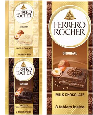 Taste Them All - Ferrero Rocher Sjokoladeplate - Tre Smaker - Pakketilbud