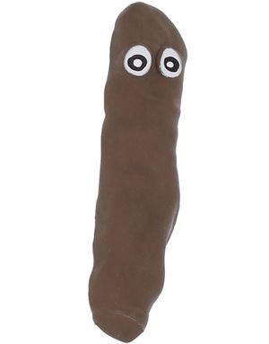 1stk Poop Formet Stressball med Øyne