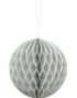 Lys Grå Honeycomb Ball VELG STØRRELSE 10-40 cm