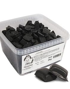 2 Kg Mormor Lisas Violkonfekt - Boks med Lakrispraliner