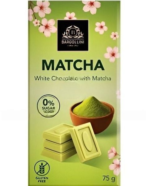 Matcha Hvit Sjokoladeplate 75 gram