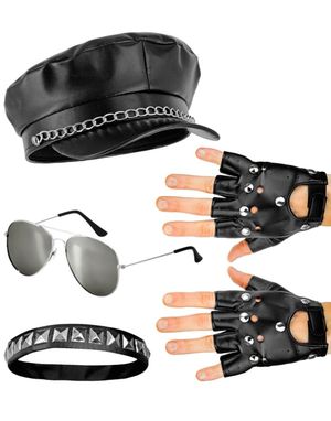 Rocker/Biker Kostymesett - Onesize
