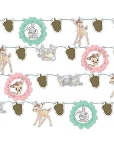 Cut-Out Girlander 2 meter - Bambi