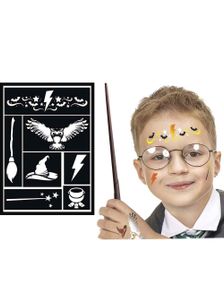 7 stk Maskeradesminke Sjablonger/Former - Harry Potter / Trollmann