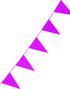Rosa Banner med Store Vimpel Flagg 10 meter 