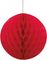 Rød Honeycomb Ball VELG STØRRELSE 10-40 cm