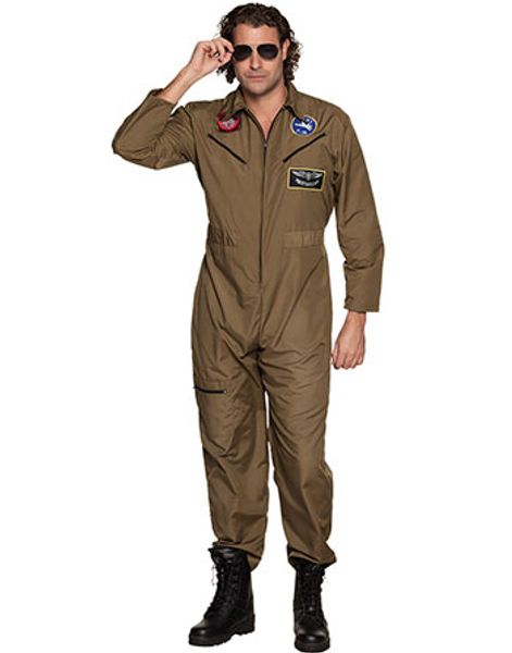 Top Gun Inspirert Jagerpilot Herrekostyme