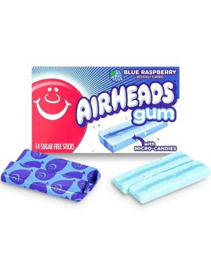 Airheads Gum Blue Raspberry (USA Import) 33 g