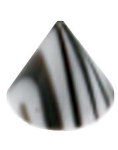 Storm Spike Black/White - 3 mm Akrylkule til 1,2 mm stang