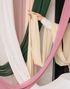 Off-White Bordløper i Chiffon - 48 cm x 5 meter